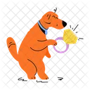 Cute Puppy Dog Holding Puppy Holding Icon