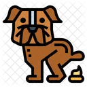 Dog Pooping  Icon