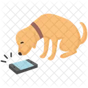 Dog Reaction Mobile Phone Phone Bell Icon