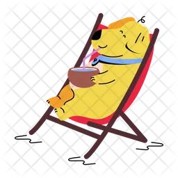 Dog Relaxing  Icon