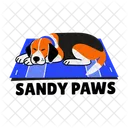 Dog Resting Sleeping Pet Icon