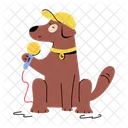 Cute Puppy Dog Holding Puppy Holding Icon