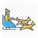 Dog sledding  Icon