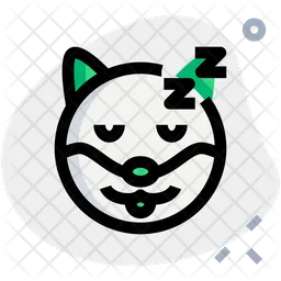 Dog Sleeping Emoji Icon