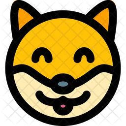Dog Smiling Emoji Icon