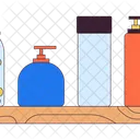 Dog Snacks And Cosmetics Pet Grooming Salon Essentials Animal Care Service Icon