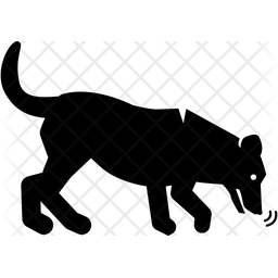 Dog Sniff Walking Icon