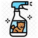 Dog Spray Tick Spray Fleas Pet Odor Cleanser Pet Cat Icon