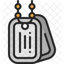 Dog Tag Soldier Army Icon