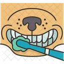 Dog Teeth Brushing Hygiene Dog Icon