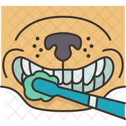 Dog Teeth Brushing  Icon