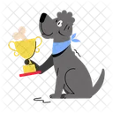 Cute Puppy Dog Holding Puppy Holding Icon
