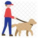 Dog Walking Dog Walk Dog Services Man Walking Dog Training Pet Icon