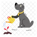 Cute Puppy Dog Holding Puppy Holding Icon