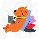 Cute Puppy Dog Holding Puppy Holding Icon