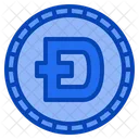 Doge Coin Blockchain Crypto Digital Money Cryptocurrency Icon