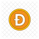 Dogecoin Criptomoneda Moneda Digital Icono