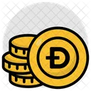 Dogecoin Dash Currency Crypto Icon