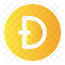 Dogecoin Criptomoeda Criptografia Ícone