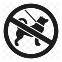Dogs Are Not Allowed Dog Pet Icon