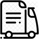Dokument Bus Lieferung Symbol