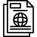 Dokument Schriftliche Aufzeichnung Papierkram Symbol