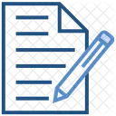 Datenanalyse Dokument Bleistift Symbol