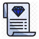 Diamant Dokument Datei Symbol