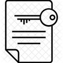 Dokument Verschlusselung Datei Symbol