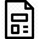 Dokument Layout Datei Symbol