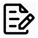 Dokument Bearbeiten Schreiben Aktualisieren Symbol