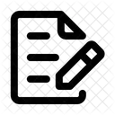 Dokument Bearbeiten Schreiben Aktualisieren Symbol