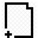 Dokument Datei Hinzufugen Symbol