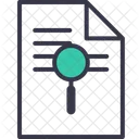 Dokument Lebenslauf Kandidat Symbol