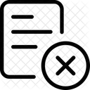 Dokument Loschen Dokument Entfernen Datei Loschen Icon