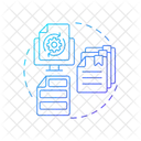 Dokumentenbasiert Chunking Ebene Symbol