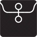 Dokumentenumschlag  Symbol