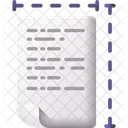 Dokumentgrosse Brief Dokument Symbol
