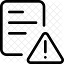 Dokumentwarnung Dateiwarnung Dokument Symbol