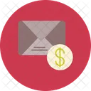 Dolar E Mail Envelope Ícone