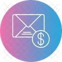 Dolar E Mail Envelope Ícone