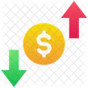 Dolar Dinero Crecimiento Icono