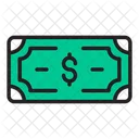 Dolar Billete Papel Icono