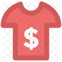 Dolar Camisa Camiseta Ícone