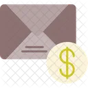 Dolar E Mail Envelope Ícone