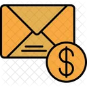 Dolar E Mail Envelope Ícone