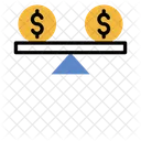 Dolar Escala Negocios Icono