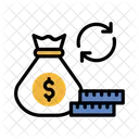 Dolar Bolsa Dinero Icono