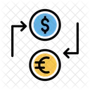 Dolar Euro Cambio Icono