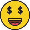 Icono De Dolar Emoji Emoticon Icono